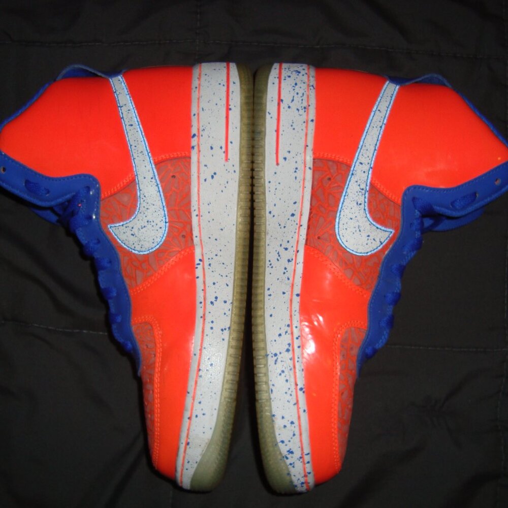 Nike Air Force 1 High Sheed CMFT Premium RW QS Sz 9.5 Pre-Owned NO BOX NY Knicks - Picture 6 of 13